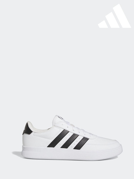 adidas White Black Breaknet Trainers (K94417) | £50