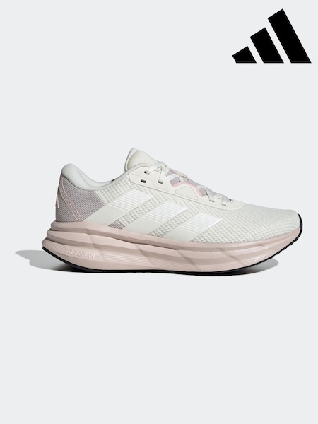 adidas Beige/Pink Galaxy 7 Trainers (K94755) | £45