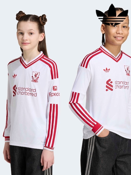 White - Adidas Original Liverpool Fc Away Jersey T-shirt