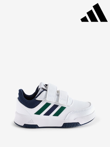 adidas White/Green/Blue White/Pink Tensaur Sport Hook and Loop Trainers (K95079) | £23