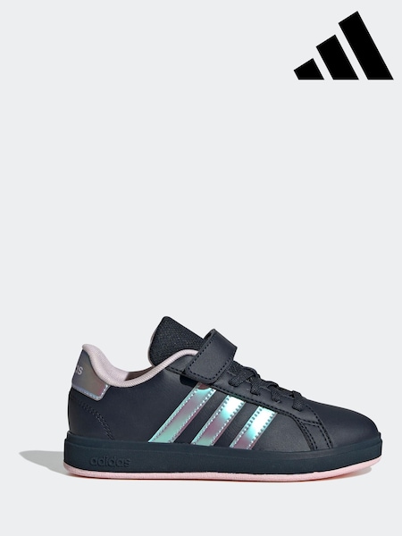 adidas Blue Kids Grand Court 2.0 Trainers (K95639) | £28