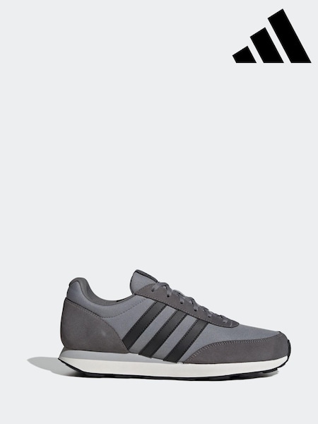 adidas Grey Black Run 60s Trainers (K95667) | £50