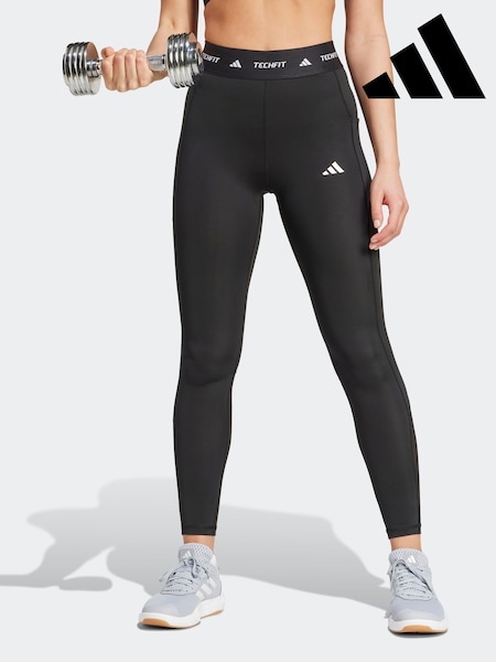adidas Black TECFIT Pocket Full-Length Leggings (K95767) | £35
