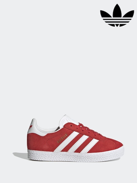 adidas original Red Kids Gazelle Trainers (K96085) | £45