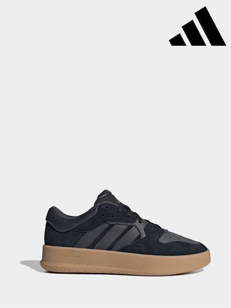 adidas Black/Gum Court 24 Trainers (K96178) | £80