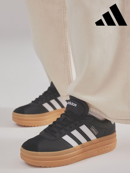 adidas Black VL Court Bold Trainers (K96191) | £70