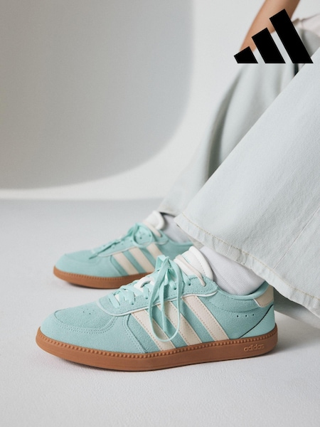 adidas Green Breaknet Sleek Trainers (K96776) | £50