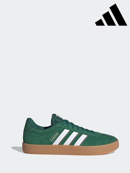 adidas Green/Gum VL Court Trainers (K97058) | £65