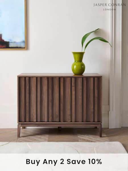 Jasper Conran London Walnut Belgrave Small Sideboard (K97843) | £699