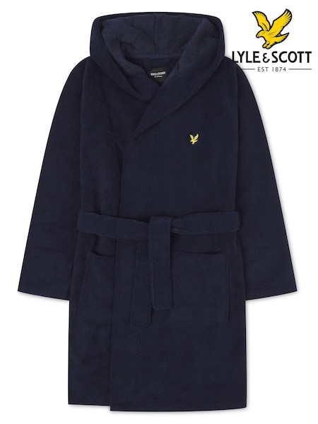 Lyle & Scott Blue Boys Bucke Bathrobe (K97903) | £45