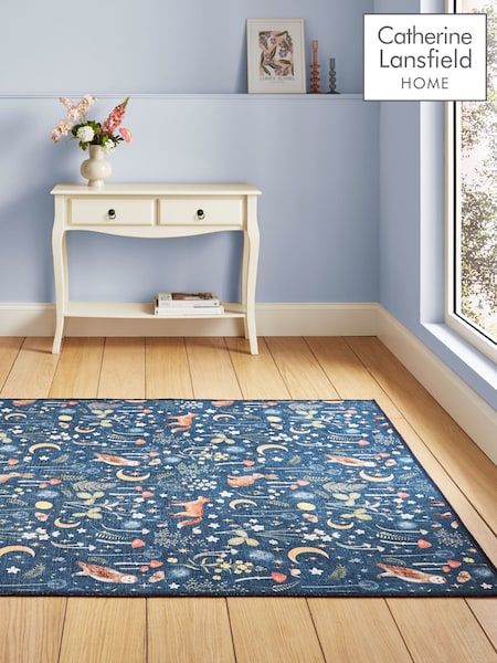 Catherine Lansfield Twilight Animals Washable Rug