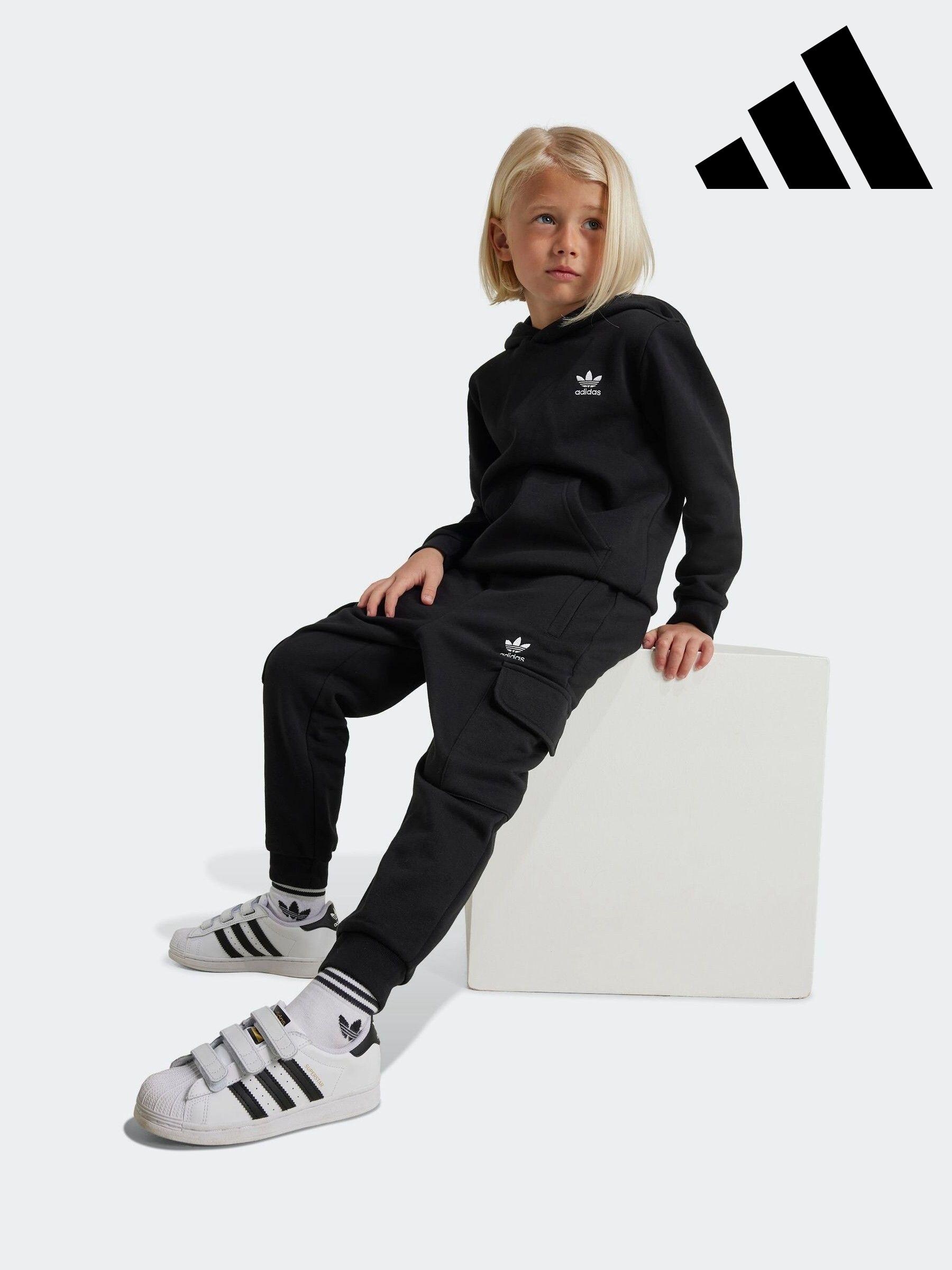 baby black adidas tracksuit