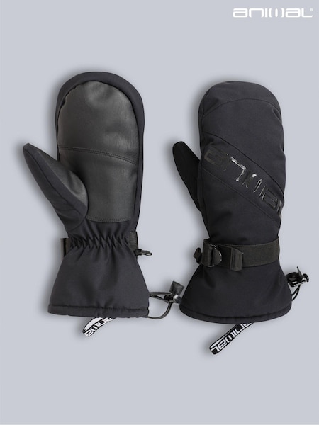 Animal Black Mens Skistorm Ski Mittens Gloves (K99769) | £35