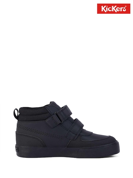 Kickers Black Tovni Scuff Hi Leather Trainers (K99777) | £52