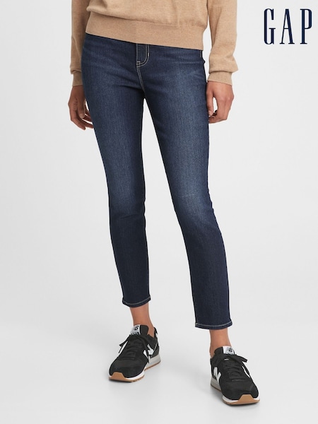 Gap Dark Wash Blue High Waisted Super Stretch Skinny Jeggings (L00917) | £28