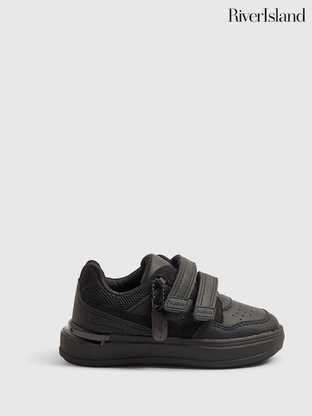 Black - River Island Back To School Veltcro Trainers