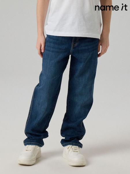 Dark Blue - Name It Loose Fit Wide Leg Jeans