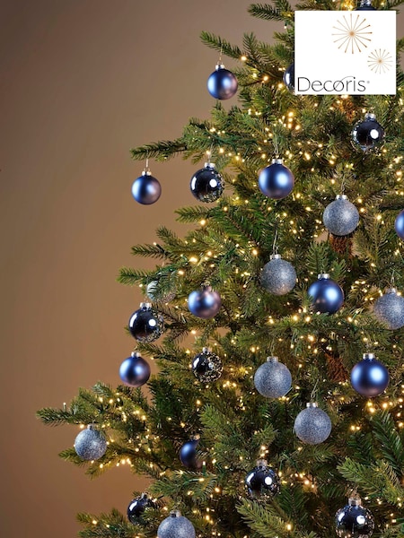 Decoris Set Of 45 Glass Christmas Baubles