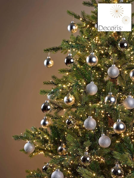 Decoris Set Of 45 Glass Christmas Baubles