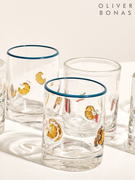 Oliver Bonas Set Of 2 Glass Tumblers