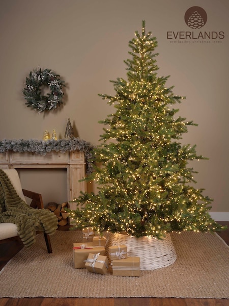 Everlands 7ft Grandis Pre-lit Compact Light Christmas Tree