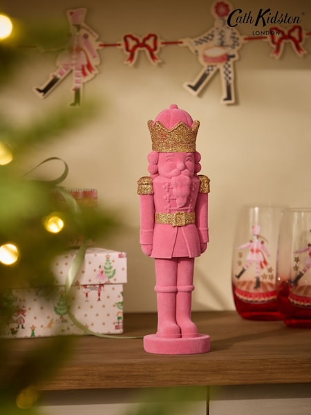 Cath Kidston Flocked Christmas Nutcracker Decoration