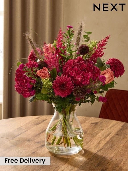 Autumn Rose And Hydrangea Flower Bouquet