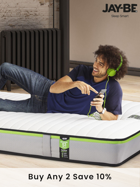 Jay-Be enchmark Green S1 Comfort Friendly Mattress (M01277) | £160 - £215