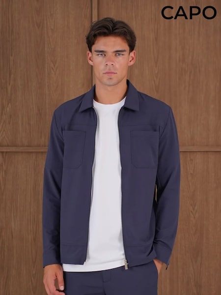 Blue - Regular Capo Tom Tech Jacket