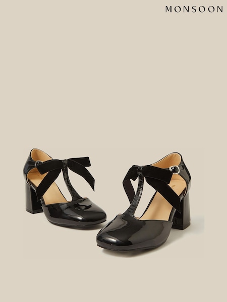 Black - Monsoon Ashley Patent Mary Jane Heels