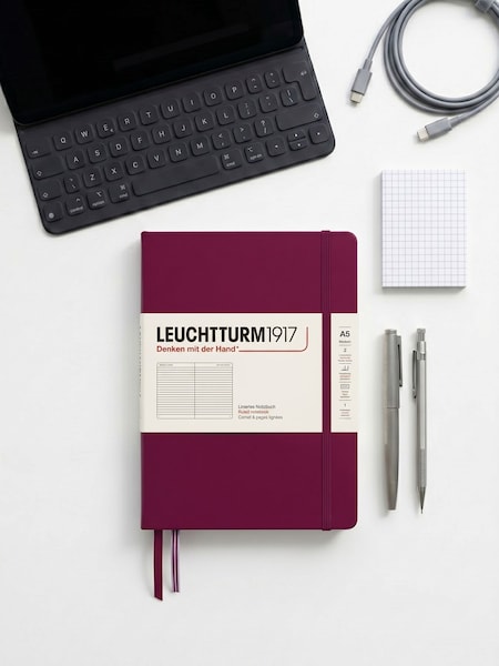 Leuchtturm1917 Medium A5 Hardcover Ruled Notebook