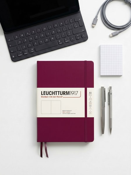 Leuchtturm1917 Medium A5 Hardcover Plain Notebook