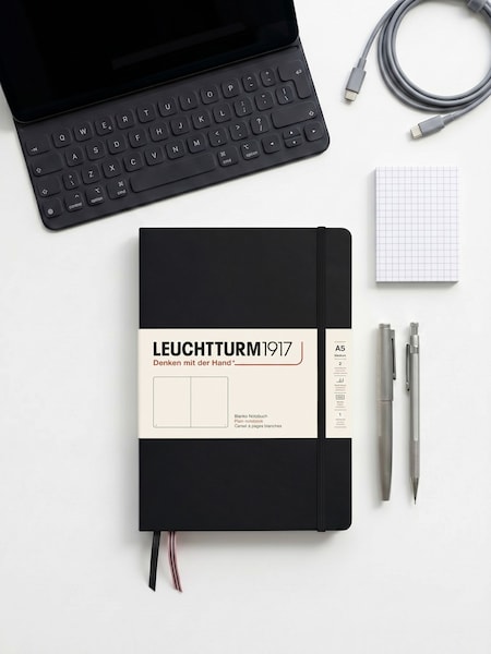 Leuchtturm1917 Medium A5 Hardcover Plain Notebook