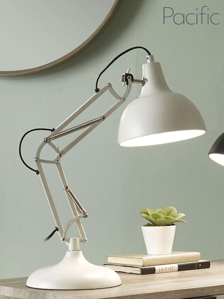 Pacific White Task Table Lamp (M08051) | £70
