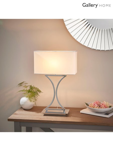 Gallery Home Silver Appella Table Lamp (M08124) | £77