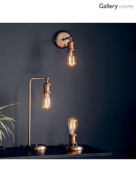 Gallery Home Copper Halsy Table Lamp (M08127) | £29