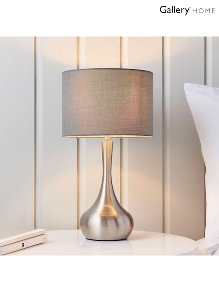 Gallery Home Silver Ambiance Table Lamp (M08139) | £40