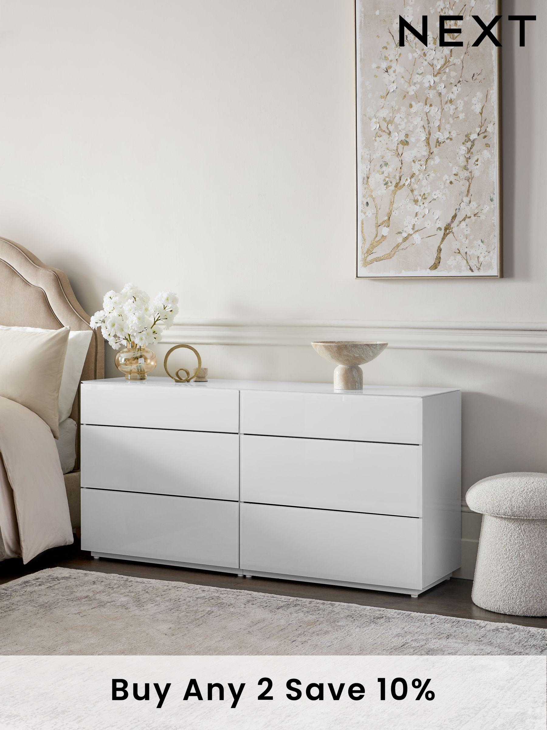 Gloss Bedroom Furniture White Grey Gloss Furniture Next UK