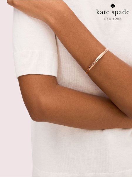 kate spade new york Rose Gold Tone Idiom Bangle (M11086) | £40