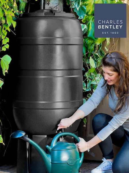 Charles Bentley Dark Green Dark Green Garden Round Water Butt Set (M14077) | £70