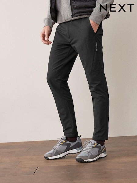 Black Shower Resistant Walking Trousers (M14622) | £32