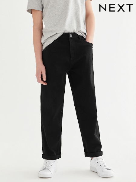 Black Wide Fit Stretch Jeans (3-17yrs) (M14726) | £12 - £17