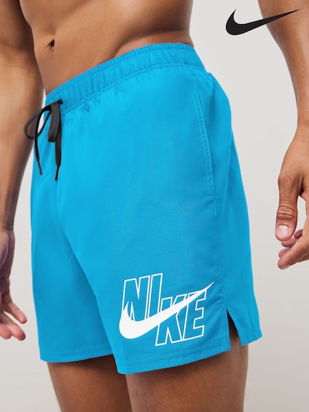Nike Blue Logo Lap 5 Inch Volley Swim Shorts (M16952) | £28