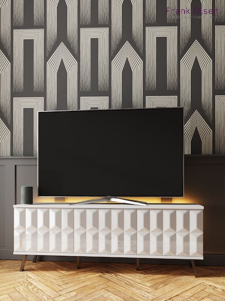 Frank Olsen White Elevate Smart LED TV Stand (M17061) | £400