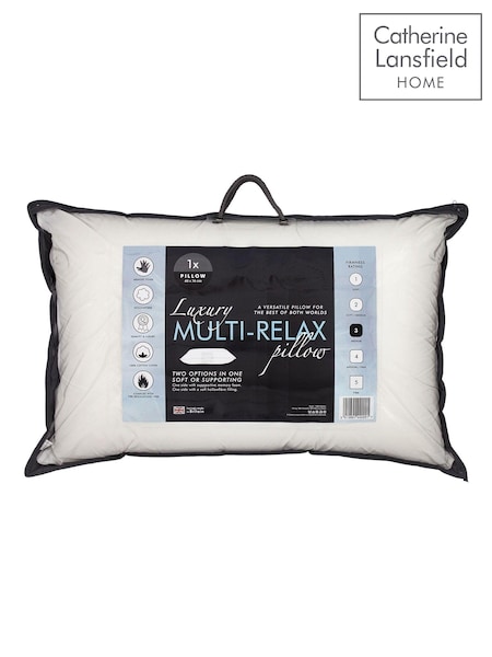 Catherine Lansfield 100% Cotton Home Luxury Multi Relax Pillow (M17241) | £40