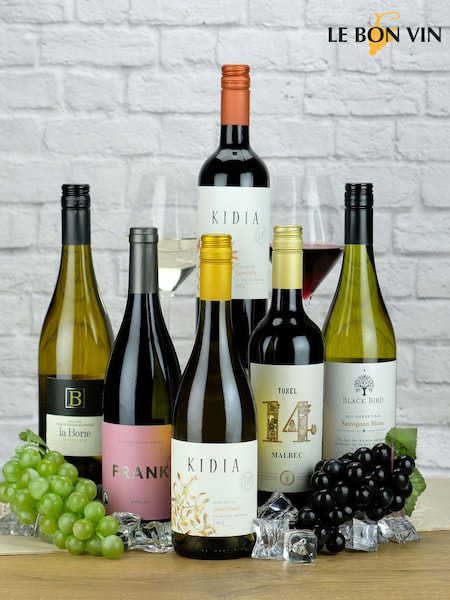 Dinner Party Wine Selection Case of 6 Bottles by Le Bon Vin (M18946) | £80
