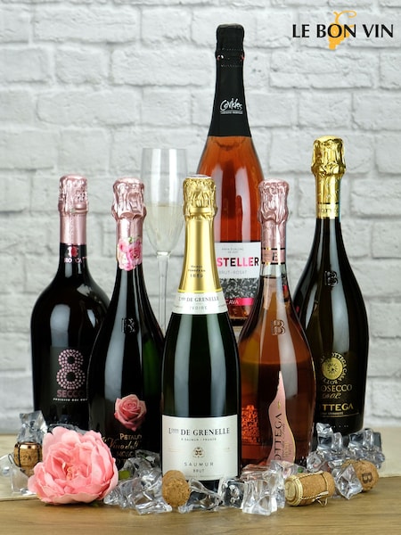 Sparkling Wine Celebration Mixed Case of 6 Bottles by Le Bon Vin (M18948) | £95