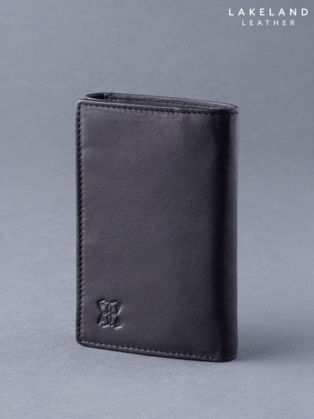 Lakeland Leather Black Bowston Tri-Fold Wallet (M21212) | £30