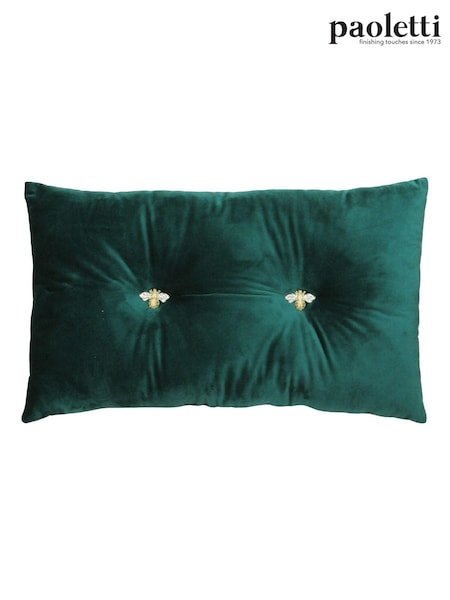 Riva Paoletti Emerald Green Bumble Cushion (M21473) | £17