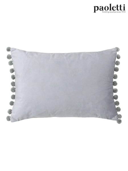 Riva Paoletti Dove/Silver 35 x 50cm Fiesta Velvet Cushion (M21527) | £17